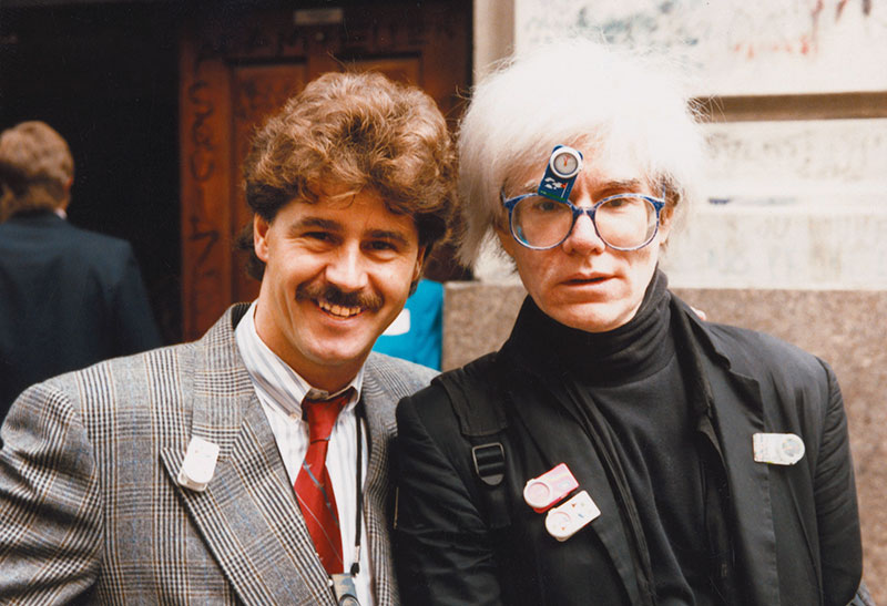 Michel Jordi with Andy Warhol